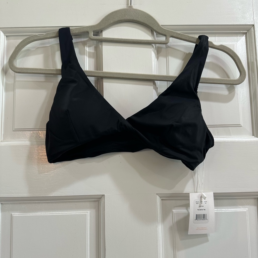 Andie Black Wrap Bikini Top